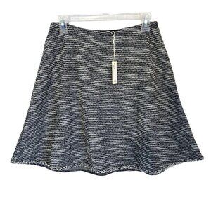 NWT Max Studio Mini Skirt Black/White Tweed  Lined